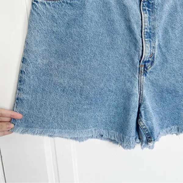 Levi’s • vintage 920 jean shorts orange tab high waisted 90s mom frayed cutoffs - Image 5
