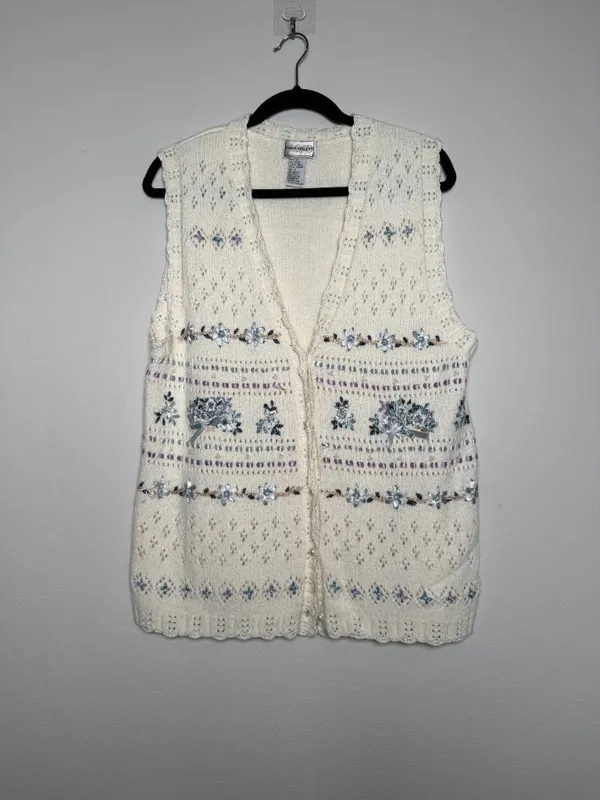 Vintage Granny Sweater Vest - Image 5