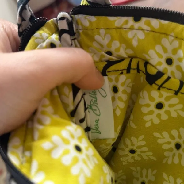 Vera Bradley Retired Baroque Green Black White Swirl Rounded Crossbody Bag - Image 6