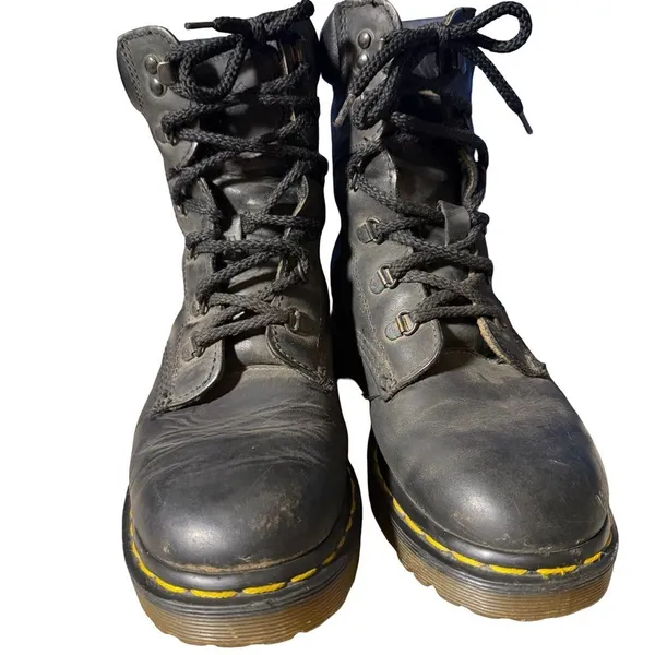 Dr. Martens Women’s 7741 Original Black Leather Boots Size 5 - Image 9