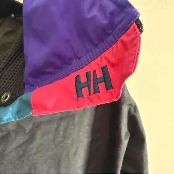 Helly Hansen Vintage Transitional Ski Suit Snowboard Black Purple Large - Image 7