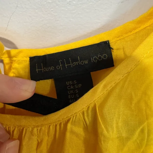 House of Harlow 1960‎ sunshine yellow dress - Image 2