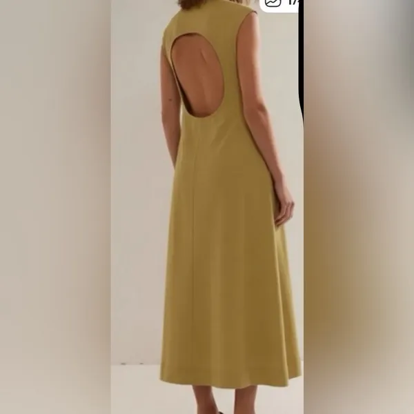 FP Beach Green Sleeveless Simone Open Back Maxi Dress - NWOT - Size L - Image 2