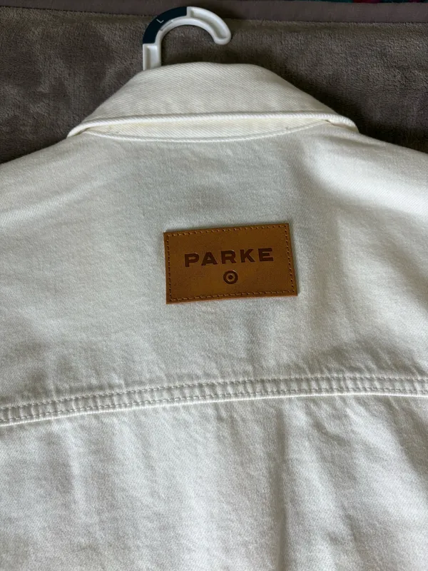 Parke x Target Cream Workwear Denim Shacket - Image 6