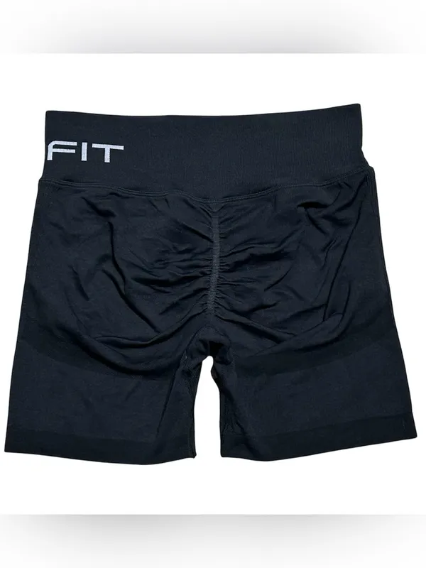 SHEFIT Seamless scrunch butt shorts size Luxe 12/14 black - Image 4