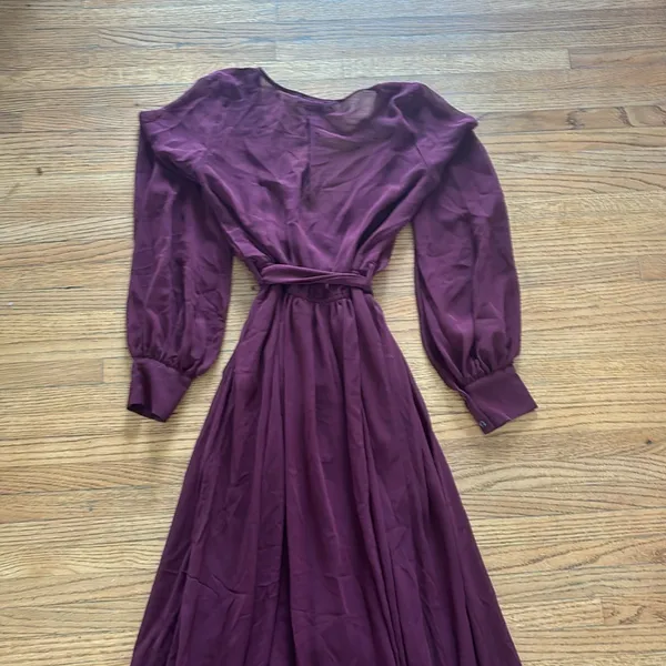 Oliviaceous burgundy maxi dress - Image 6