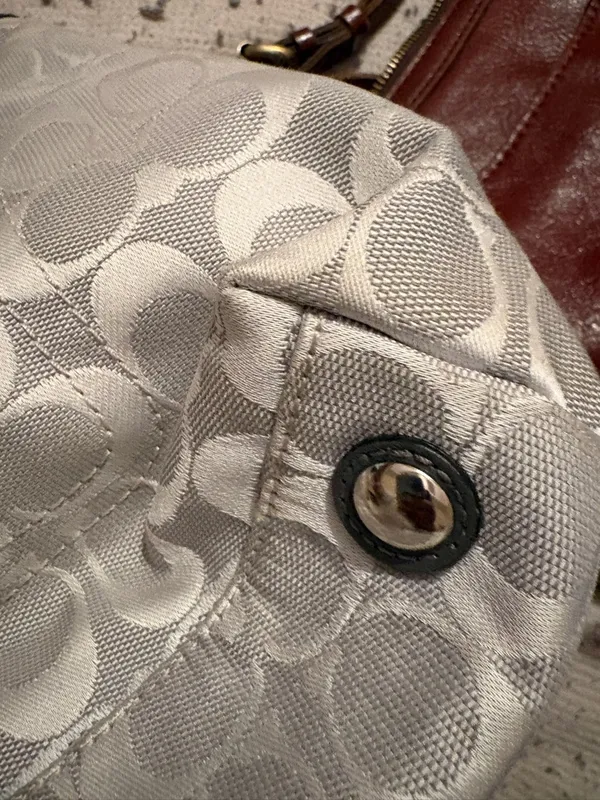 COACH Brooke Jacquard‎ Satchel Handbag Gray J1072-F15533 - Image 8