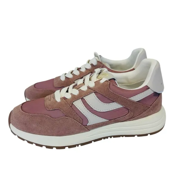 Steve Madden Women's Blume Mixed Media Sneaker Mocha‎ Mult Size 9M NWB - Image 4