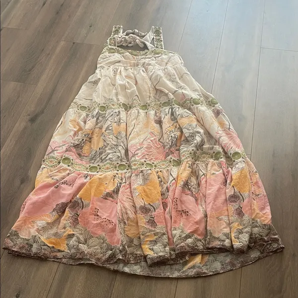 Anthropologie Square Neck Floral Maxi Dress - Image 3