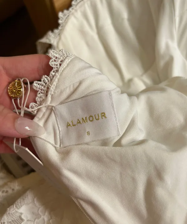 Alamour The Label White Lace Gown - Image 5