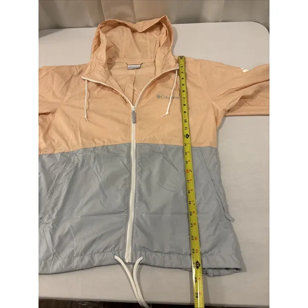 Columbia Woman's Hooded Zip Front Lightweight 2-Tone Windbreaker Size Medium‎ - Image 10