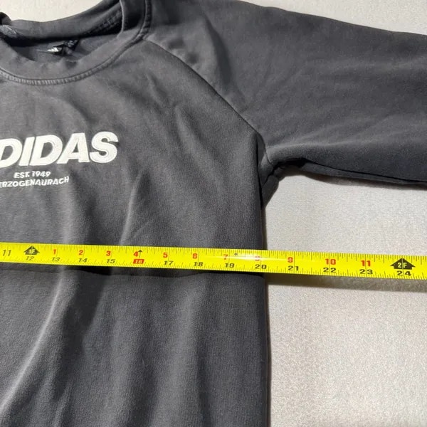VIntage Adidas Est. 1949 Herzogenaurach Crewneck Sweatshirt Black XL - Image 8