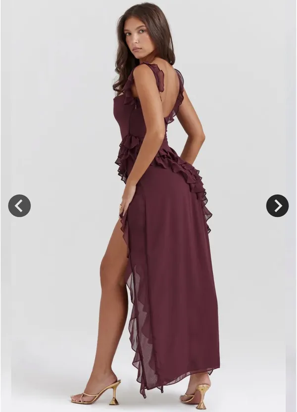 Burgundy Formal Dress - Image 3