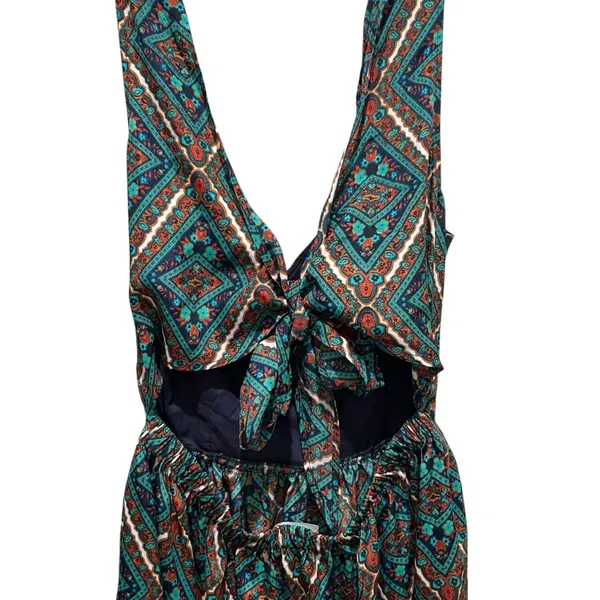 Band of Gypsies Aztec Print Back Tie Mini Dress Multicolor Women’s Size XL NWOT - Image 6