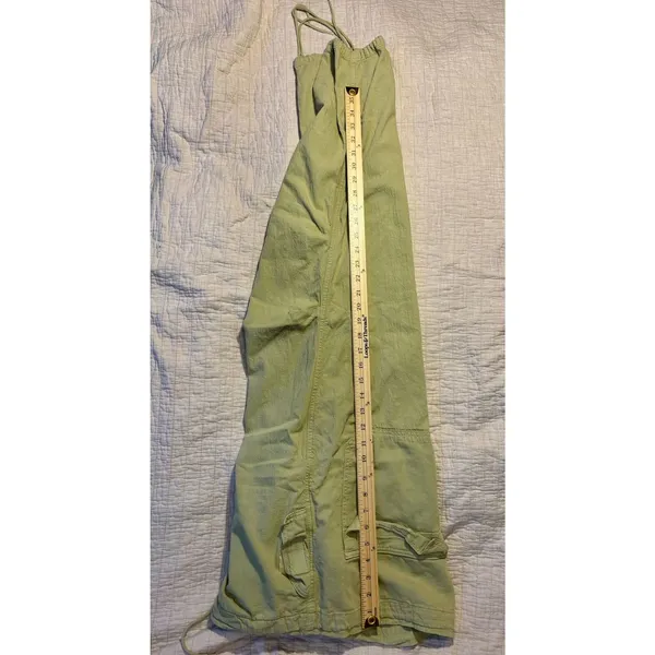 Topshop Sage Green Cotton Linen Blend Utility Jogger Pants Size US 8-10 M - Image 2