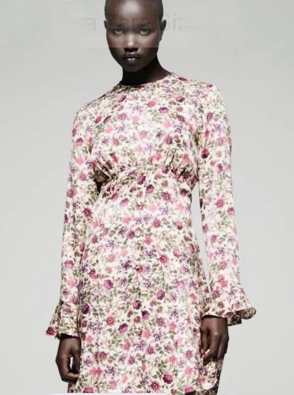 NEW Zara floral mini dress BLOGGERS FAVORITE!!! - Image 4