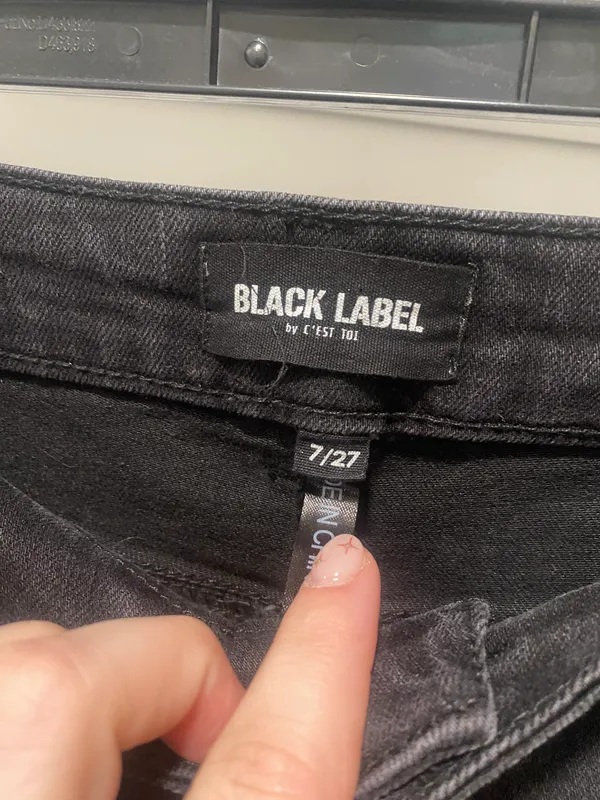 Black Flare Jeans Size 27 - Image 3