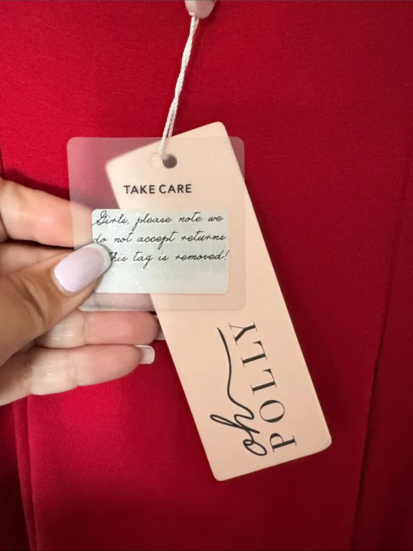 Oh Polly Dolcezza Sweetheart Neckline Maxi Dress Red Size 4 - Image 8