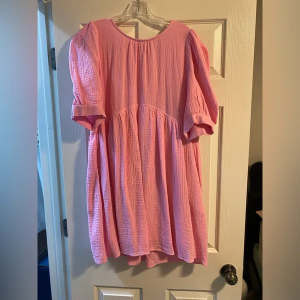 Impressions Boutique Puff Sleeve Dress - Image 3