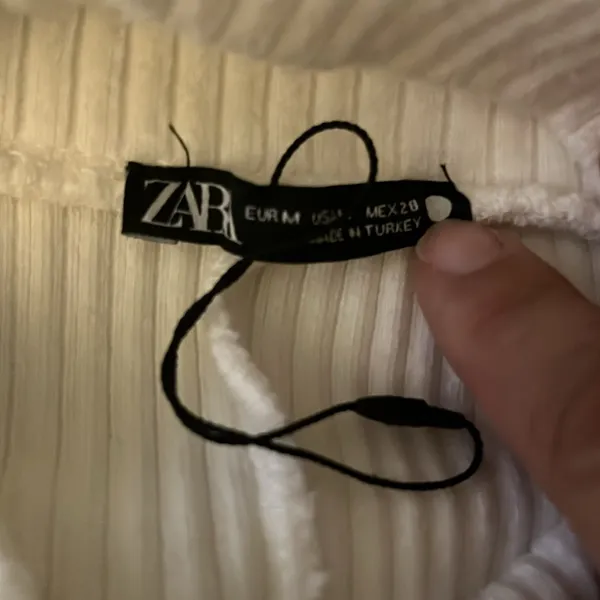 NWOT‎ Zara White Cowl Neck Sweater with Ribbed Texture - Image 5