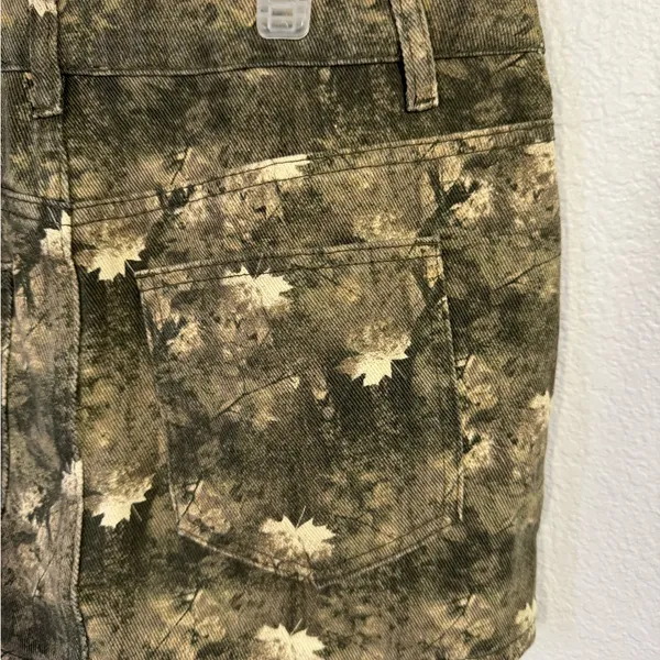 Faded Rose Camouflage Mini Skirt - Image 4