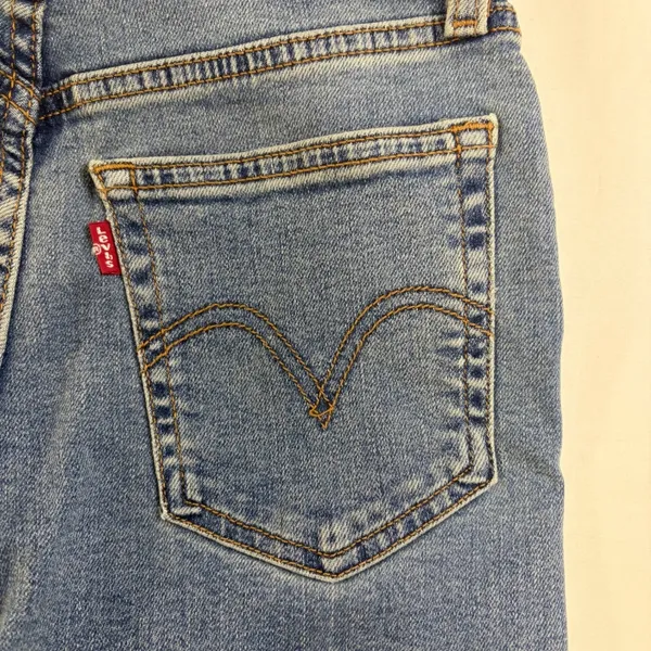 Levis Wedgie Straight High Rise Distressed Jeans Light Wash‎ 25x28 NEW Capsule - Image 9