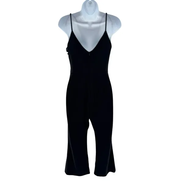 Amanda Uprichard X REVOLVE Chandon Jumpsuit Black Ponte Medium Cropped Date‎ - Image 4