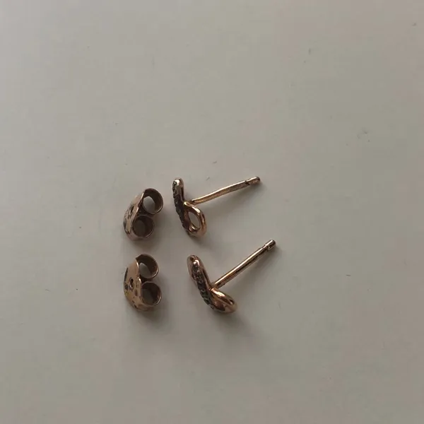 Pandora Sparkling Infinity Stud Earrings Rose Gold - Image 7
