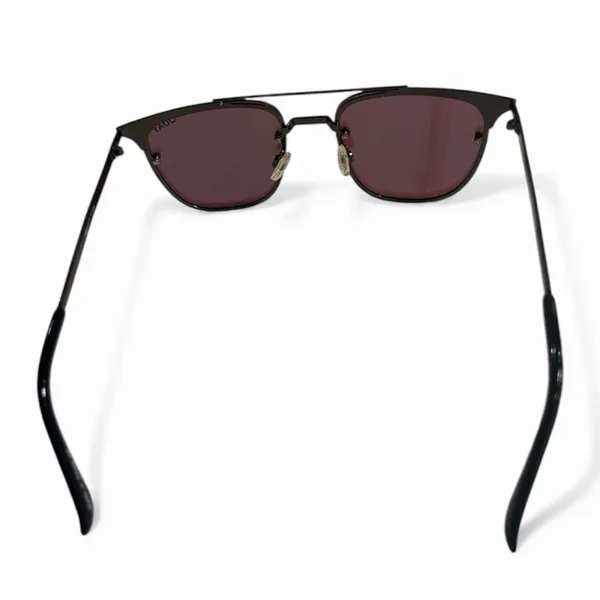 Quay Australia Aviator Sunglasses Private Eyes Gunmetal Mirrored Brown Lenses - Image 7
