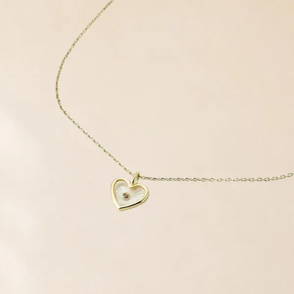A New Day 14k Gold Dipped Cubic Zirconia Heart‎ Pendant Necklace Bonus Mom Gift - Image 6