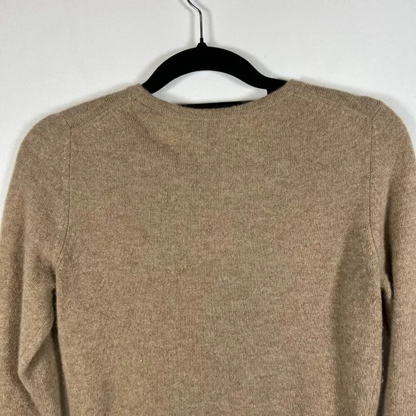 Charter Club 100%‎ Cashmere Sweater Tan Womens Size S Crewneck Pullover Neutral - Image 7