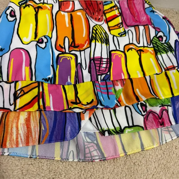 Colorful Popsicle Print Women's Skirt size 36 ( fits 4 to 6) - Image 2
