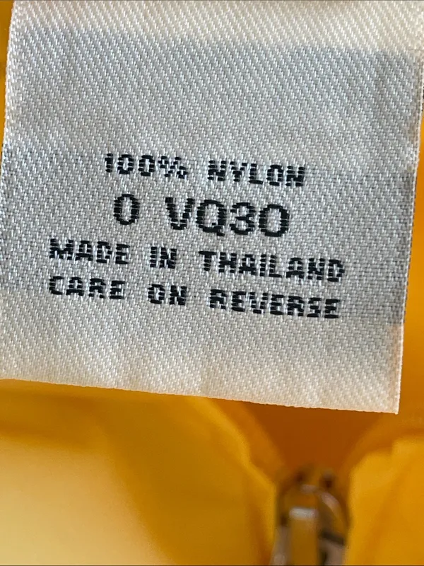 L.L. Bean yellow hooded nylon windbreaker jacket - Image 6