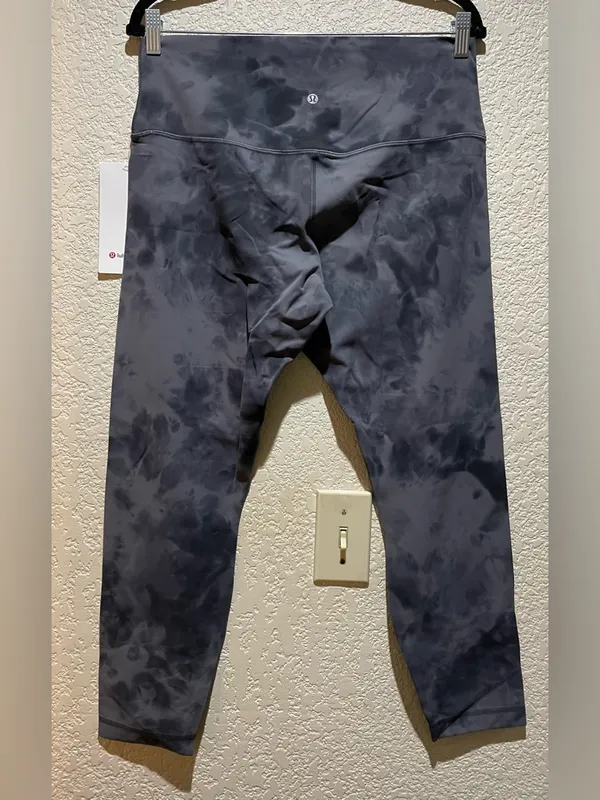 Lululemon Align 28” Pants Pitch Gray Diamond Dye High-Waisted Leggings Size 14 - Image 8