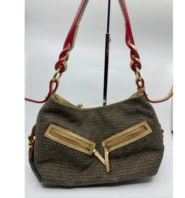 Dooney & Bourke Fabric Shoulder Bag Over Signature - Image 2