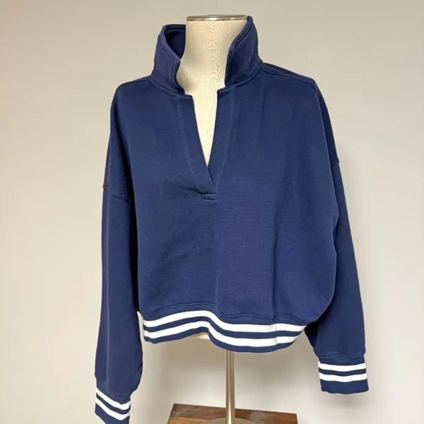 OFFLINE By Aerie Cloud Fleece Polo Sweatshirt - Image 3