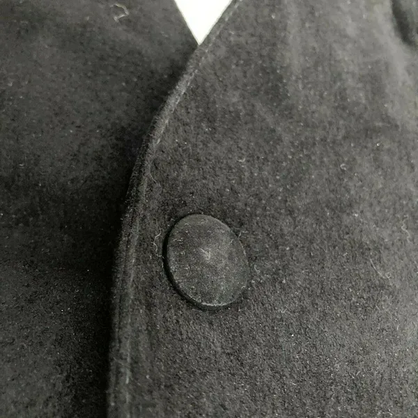 80s Vintage Wilsons Leather‎ Womens Black Moto Suede Jacket Retro Glam Rock - M - Image 3