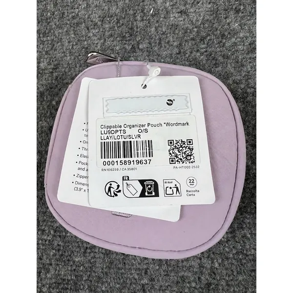 Lululemon Clippable Commuter Organizer Pouch PIAR/LTIV Keychain Case NWT - Image 8