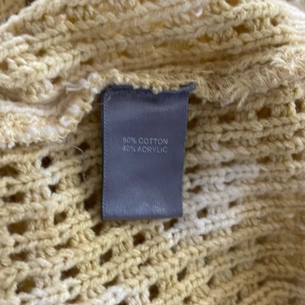 Marled Reunited Clothing Mustard Yellow Mixed Knit Sweater Size XLarge‎ - Image 7