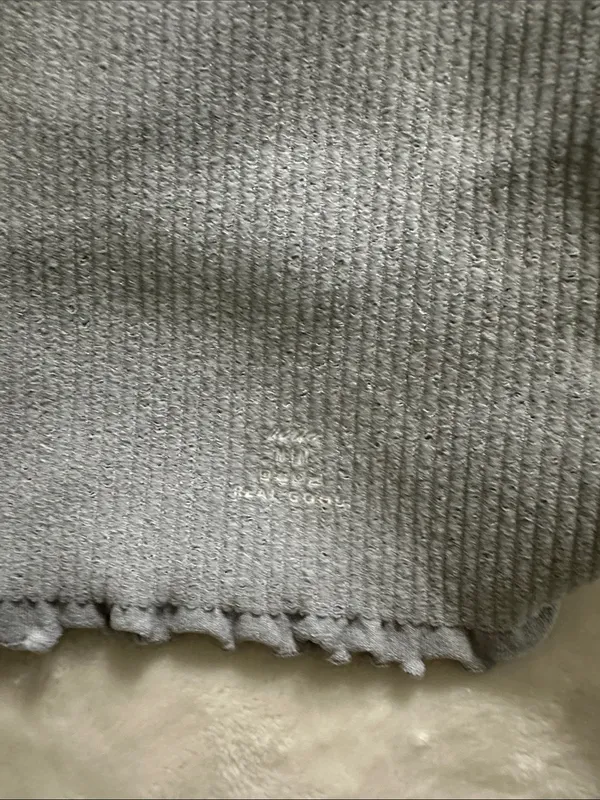 aerie Light Gray Ribbed Ruffle-Edge Cami - Image 5