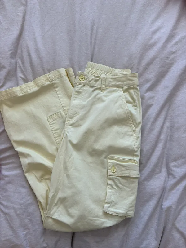 Wild Fable Butter Yellow Straight Cargo Pants - Image 2