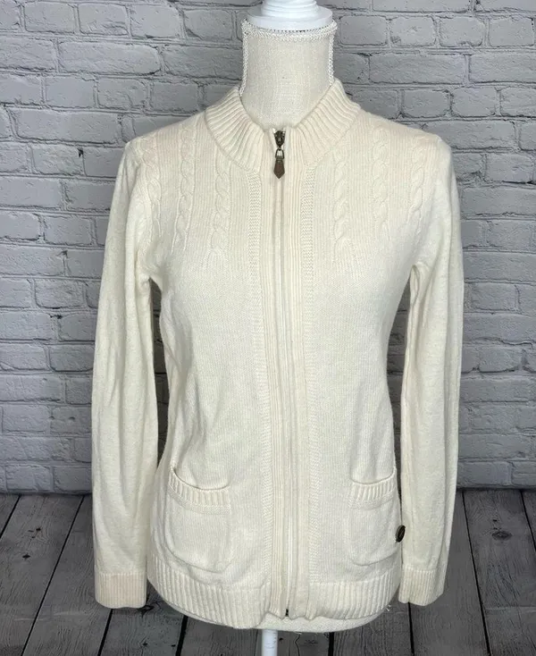 Lloyds wool blend cardigan sweater small - Image 7