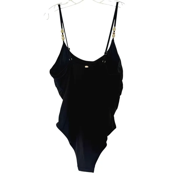 Betsey Johnson Core One-Piece Swimsuit Size XXL Black Vacation Resortwear NWOT - Image 3