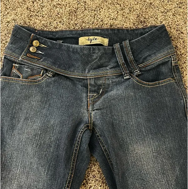 Low Rise Bootcut Jeans Blue Size 5 - Image 4