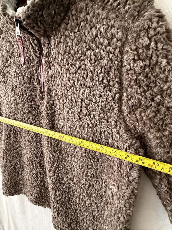 True Grit Sherpa Fleece Quarter Unisex size L Zip Pullover Excellent(C48) - Image 7
