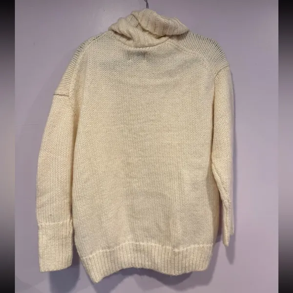 White Cowl neck American‎ Eagle long Sweater / dress - Image 4