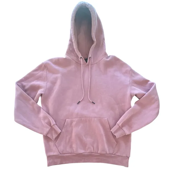 Zara Hoodie Large Pink Oversized Drawstring Pocket‎ Loungewear Athleisure Comfy - Image 2