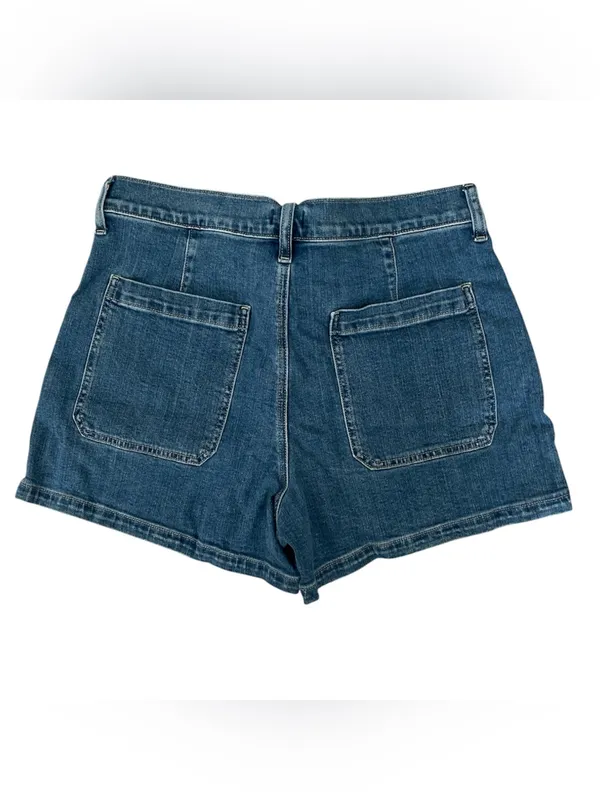 J. Crew Factory Sailor Patch Pocket Denim Shorts Size 30 - Image 4