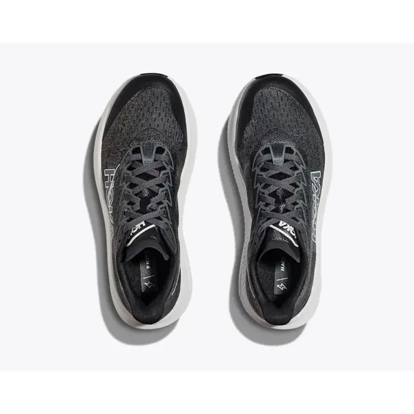 Hoka Mach 6 Womens Running Shoes Black White Size 8B - Image 2