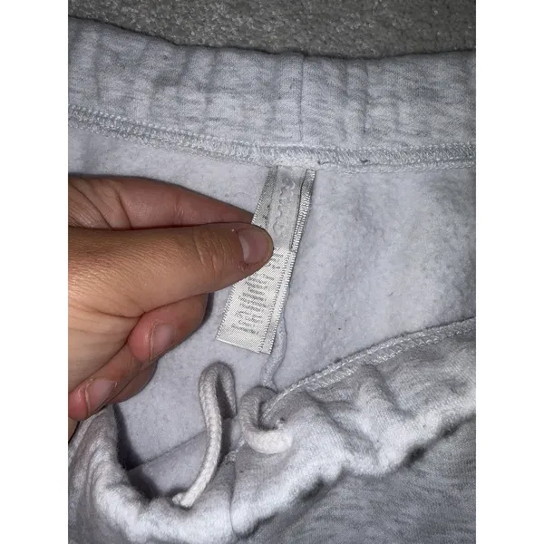 SKIMS Gray Fleece Sweat Shorts Women's xl Relaxed Fit Drawstring Pockets - Image 8